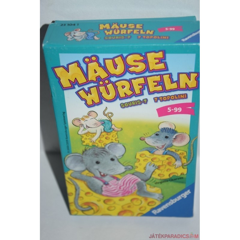 Mause Würfeln Egérkockák  gyűjtsünk egeret társasjáték