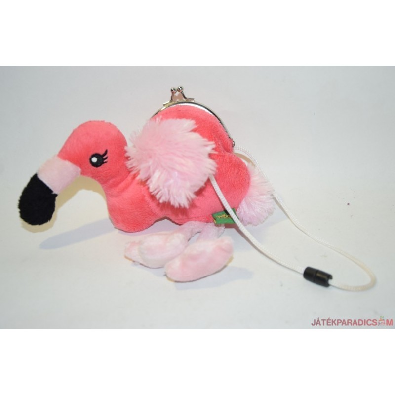 Élethű gyönyörű plüss flamingó pénztárca