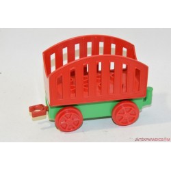 Lego Duplo piros vagon, vasúti kocsi