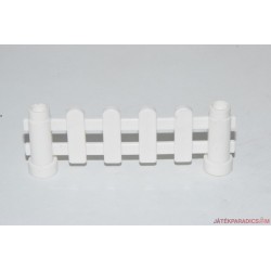 Lego Duplo fehér kerekített kerítés