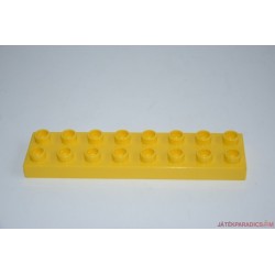 Lego Duplo citromsárga 8-as lapos hosszú elem
