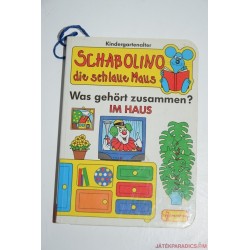 Schabolino fonalas készségfejlesztő kódfejtő játék,Otthon, párosító játék