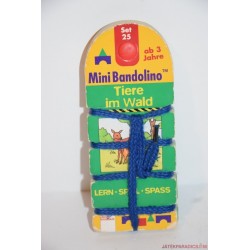 Mini Bandolino készségfejlesztő párosító játék Set 25 Állatok az erdőben