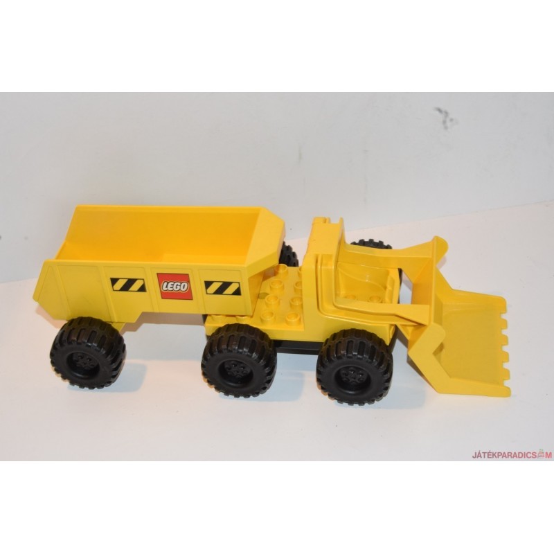 LEGO Duplo 2814 pótkocsis markoló teherautó munkagép