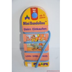 Mini Bandolino készségfejlesztő párosító játék Set 40 Bevásárlás