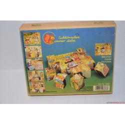 Vintage fa Eichhorn Disney mesék kocka képkirakó puzzle