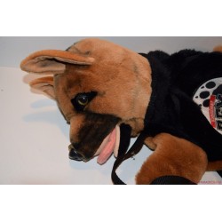 Vintage Rex felügyelő plüss németjuhász kutya hátizsák