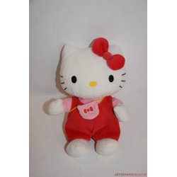 Hello Kitty plüss cica piros ruhában