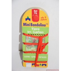 Mini Bandolino készségfejlesztő párosító játék Set 76 - Állatoka kertben