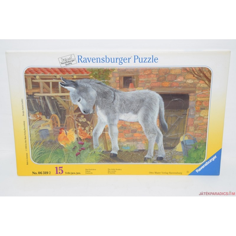 Vintage Ravensburger Csacsi, szamár puzzle képkirakó játék