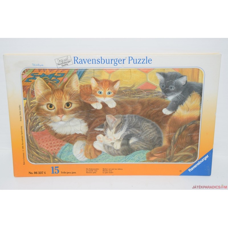 Vintage Ravensburger Cicák puzzle képkirakó játék