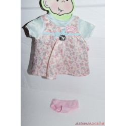 Baby Annabell mintás szatén ruha