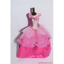Rózsaszín Barbie rózsás báli estélyi ruha