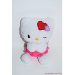 Hello Kitty plüss szívecskés mintával