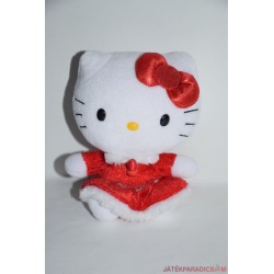 Hello Kitty plüss cica Mikulás jelmezben