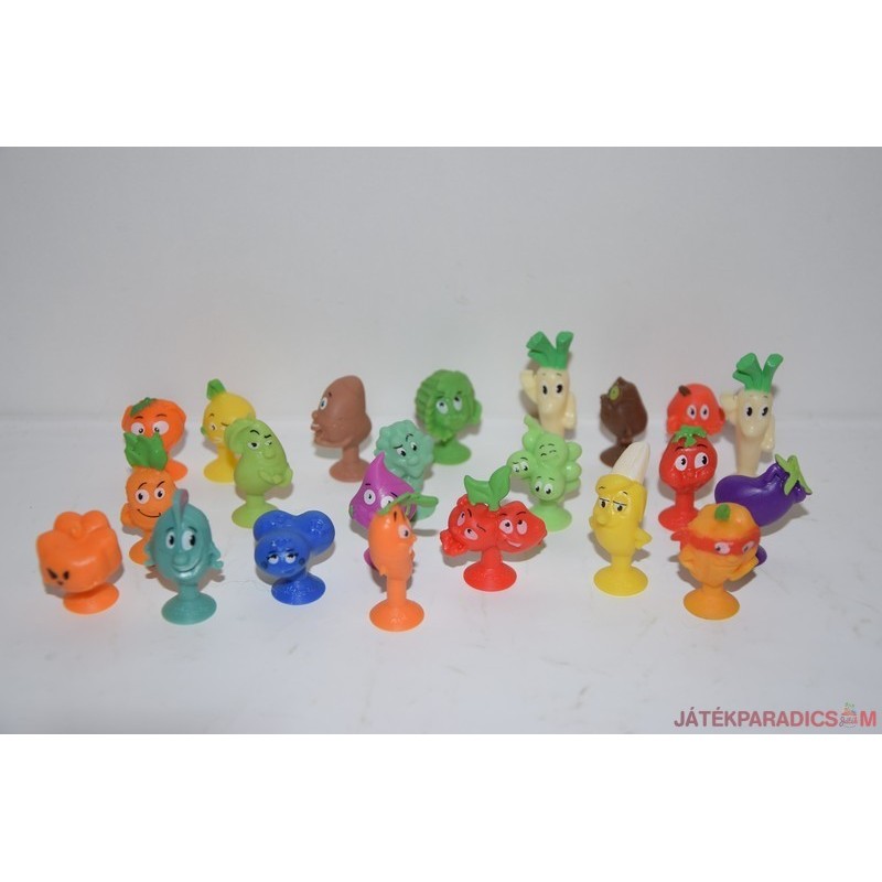 LIDL Stikeez figura készlet, zöldségek és gyümölcsök