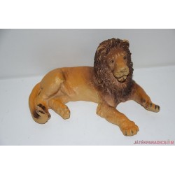 Vintage Élethű hím oroszlán gumifigura