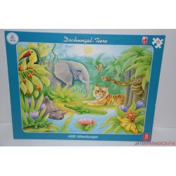 ASS Dzsungel állatai lapos didacta puzzle kirakó játék