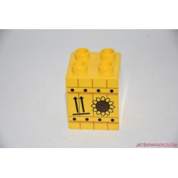 Lego Duplo csavar sárga vastag tégla